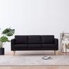 Day and Night - Day and Night 3-seater Black Fabric Sofa