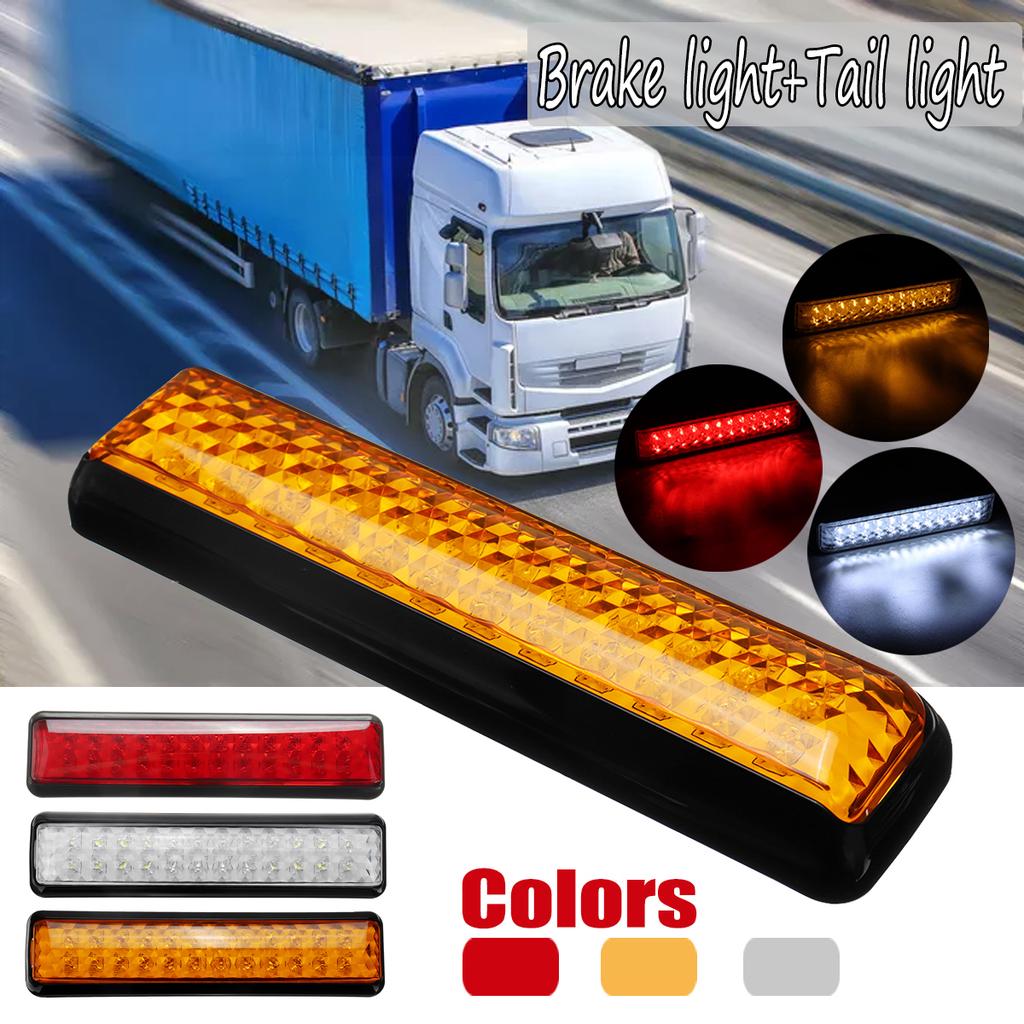 2 x 19 LED 12V REAR LIGHTS HAMBURGER TAIL LAMPS TRUCK LORRY CAMPER VAN MOTORHOME