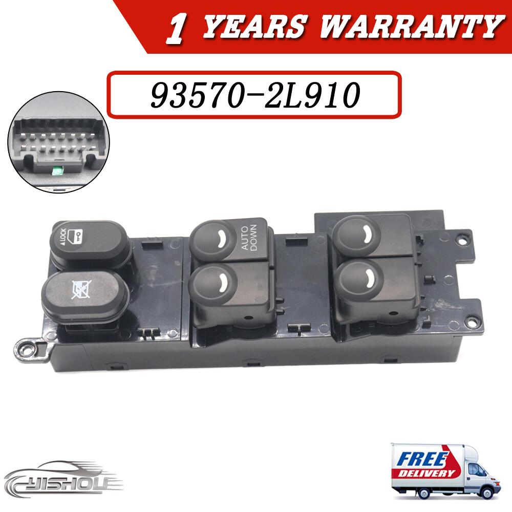 Power Master Control Window Switch Panel 93570-2L910 For 2007-2012 Hyundai I30