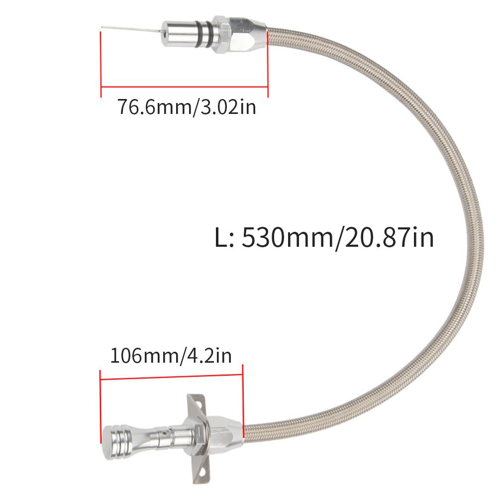 530mm Car Transmission Engine Oil Gearbox Fluid Dipstick Tool Transmission Dipstick Fluid Level Indicator For Chevy TH-400 Tools