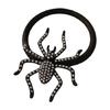 Women Crystal Rhinestones Spiders Hair Tie Halloween Accessory For Costume Parties Daily Hairstyle Decoration