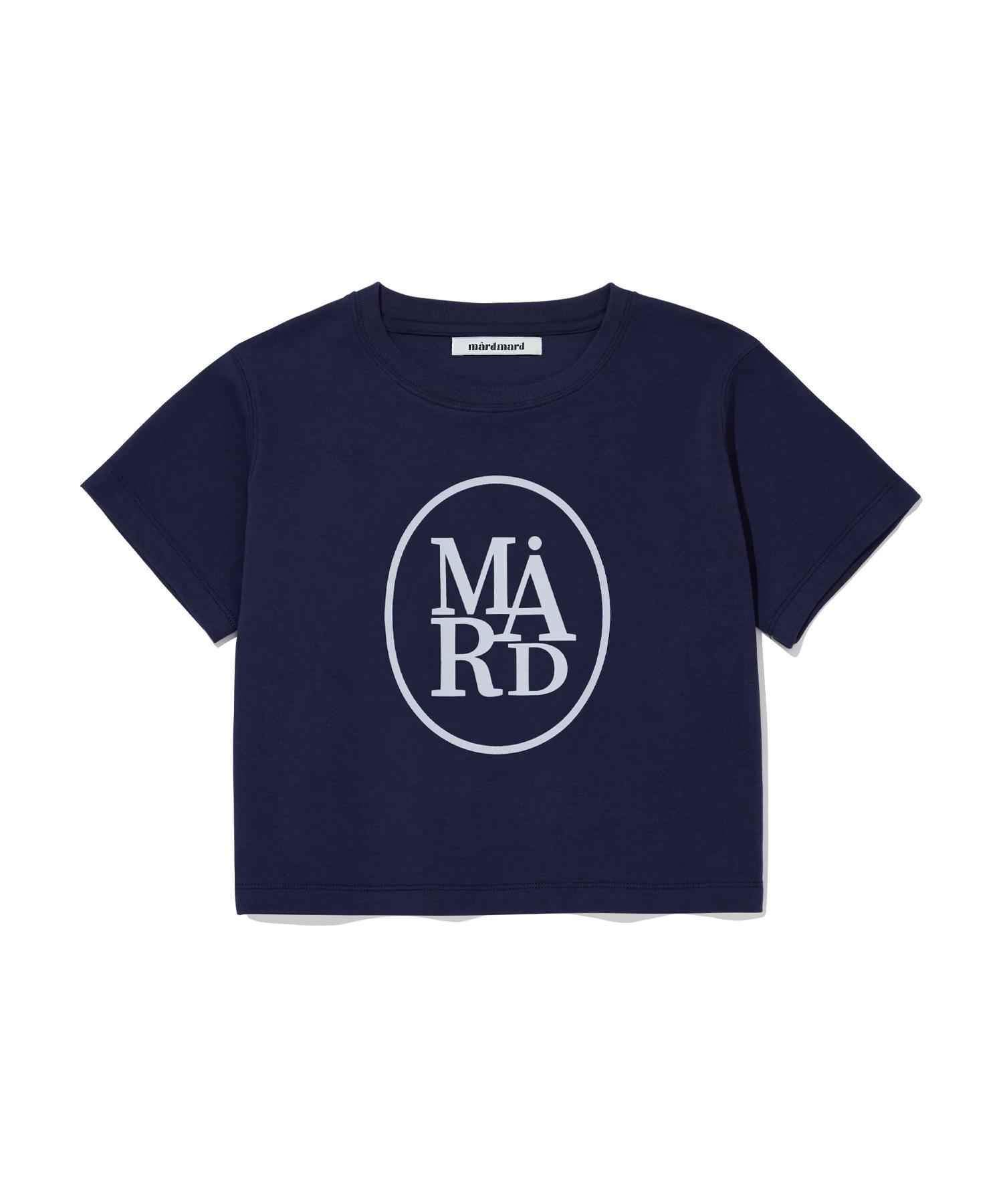 Mad Mad Symbol Crop T-Shirt - Navy Navy/F