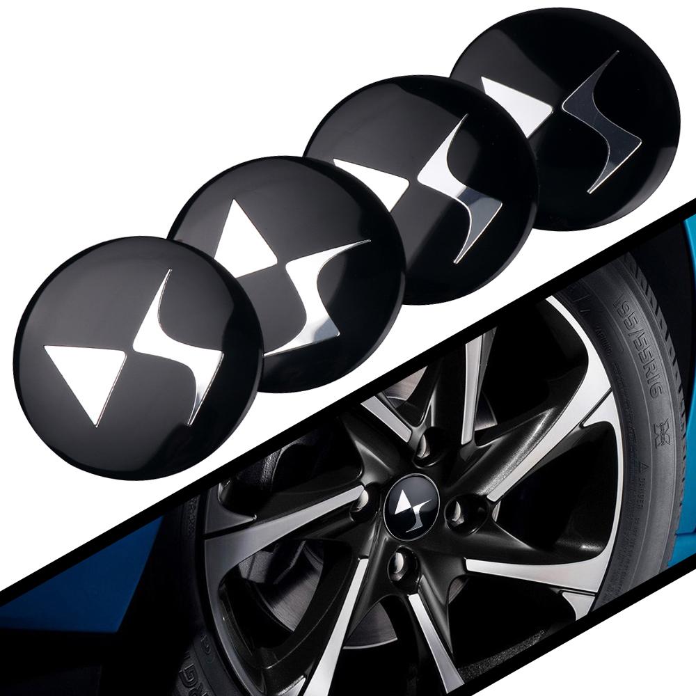 4Pcs 56MM Car Wheel Center Hub Caps Badge Sticker Cover For DS SPIRIT DS3 DS4 DS4S DS5 5LS DS6 Elysee Xsara DS2 RUBIS DS7 DS9