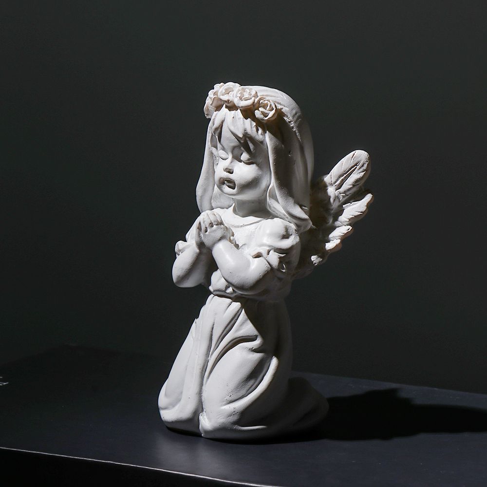 Praying Cherub Statue Angel Statue Figurine Home Garden Decor