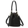 Solid PU Sweet Advanced Sense Niche Design Bucket Bag   Casual Large Capacity Versatile Drawstring Women's Handbags
