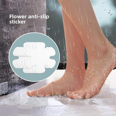 Adhesivo Creativo de Color Flor Antideslizante, Cocina Baño Suelo de Baño Impermeable y a Prueba de Aceite Adhesivo Antideslizante para Caminar