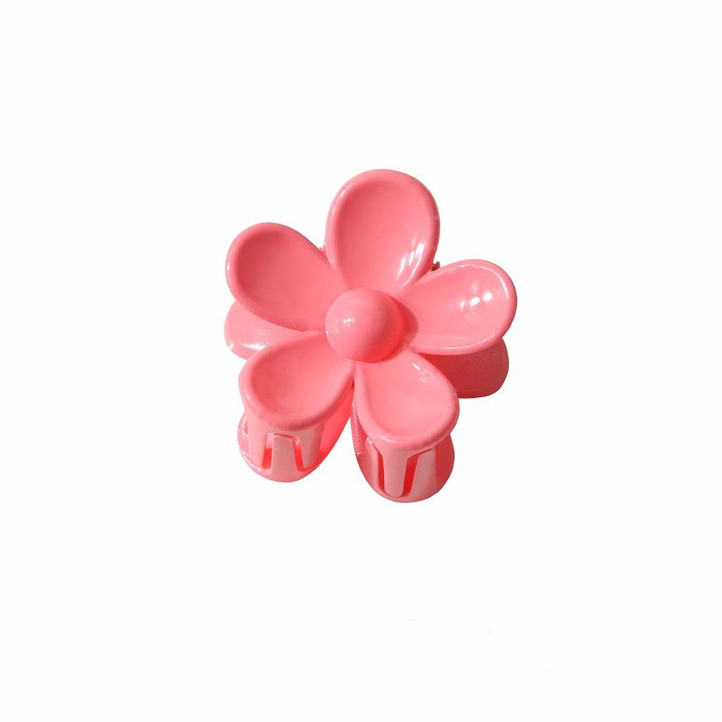 Colorful 3.5cm Sweet Flower Hair Claw Clip for Ponytails