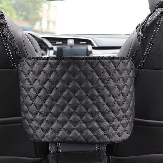 Large Capacity Car Seat Back Middle Organizer Elastic Storage Bag Holder Pouch