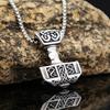 Thor's Hammer Pendant Necklaces for Men's Viking Nordic Celtic Stainless Steel Jewelry Hypoallergenic Amulet Gifts