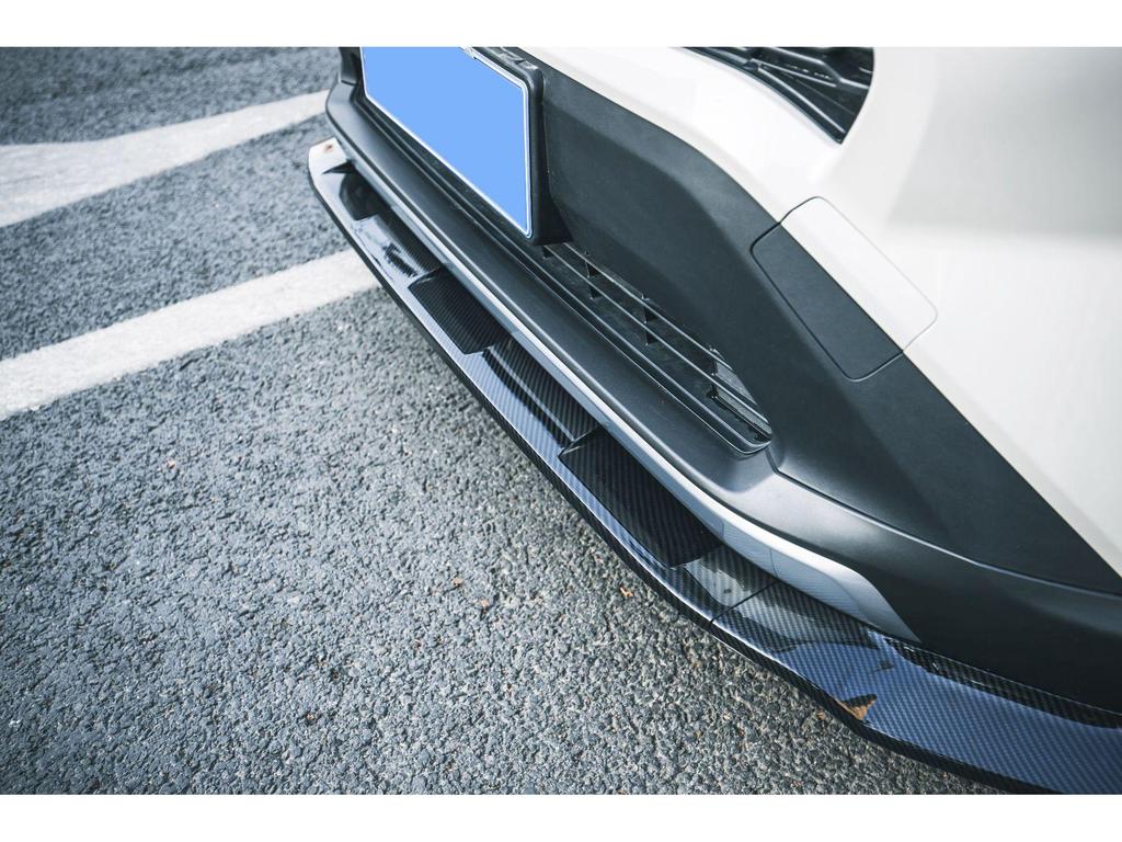 Compatible Body Kit for 2020 Toyota RAV4: Front Lip, Bumper Fender Flares, Side Skirts, Rear & Middle Spoilers, Rear Wing.