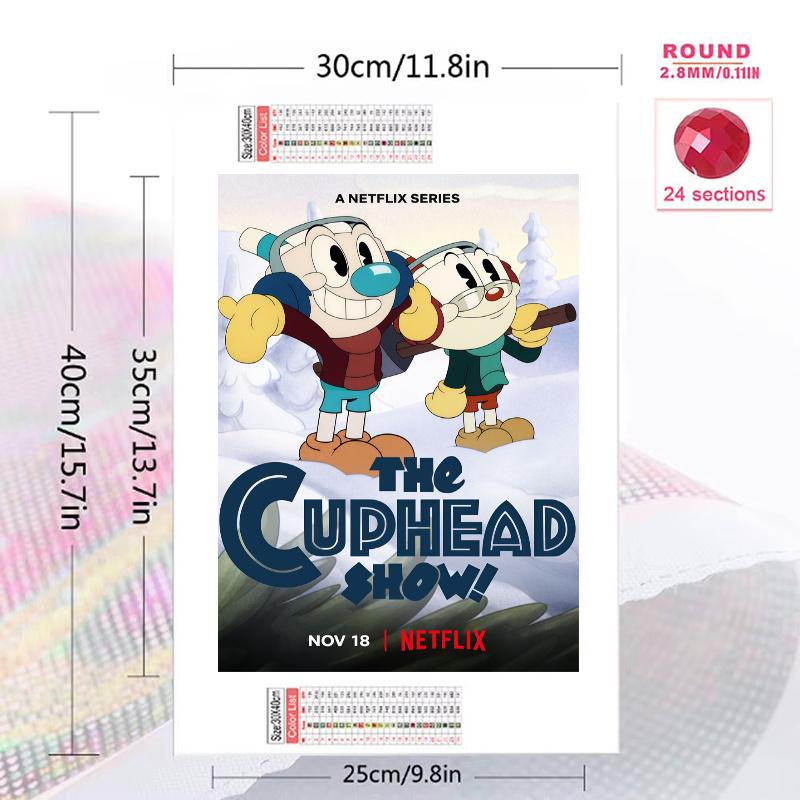 Cuphead Vintage Stars 100% Round Full Drill 5D DIY Diamond Painting Embroidery Cross Stitch Rhinestone Décor