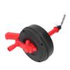 Drain Auger Manganese Steel Spring Multipurpose Plumbing Pipe Unblocker Clog Remover for Kitchen Bathroom Red 5m