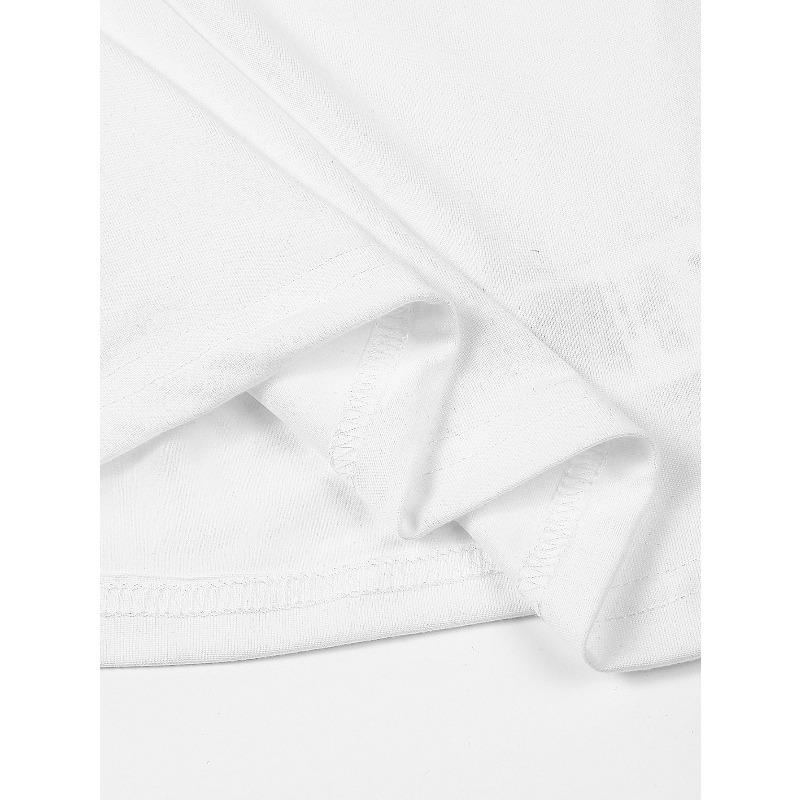 Europäische Größe Damen Weißes Lässiges Kurzarm-T-Shirt mit Süßem Kaffeebecher & Erdbeer-Print - Rundhalsausschnitt, Sommer Alltags-Top für Kaffeeliebhaber