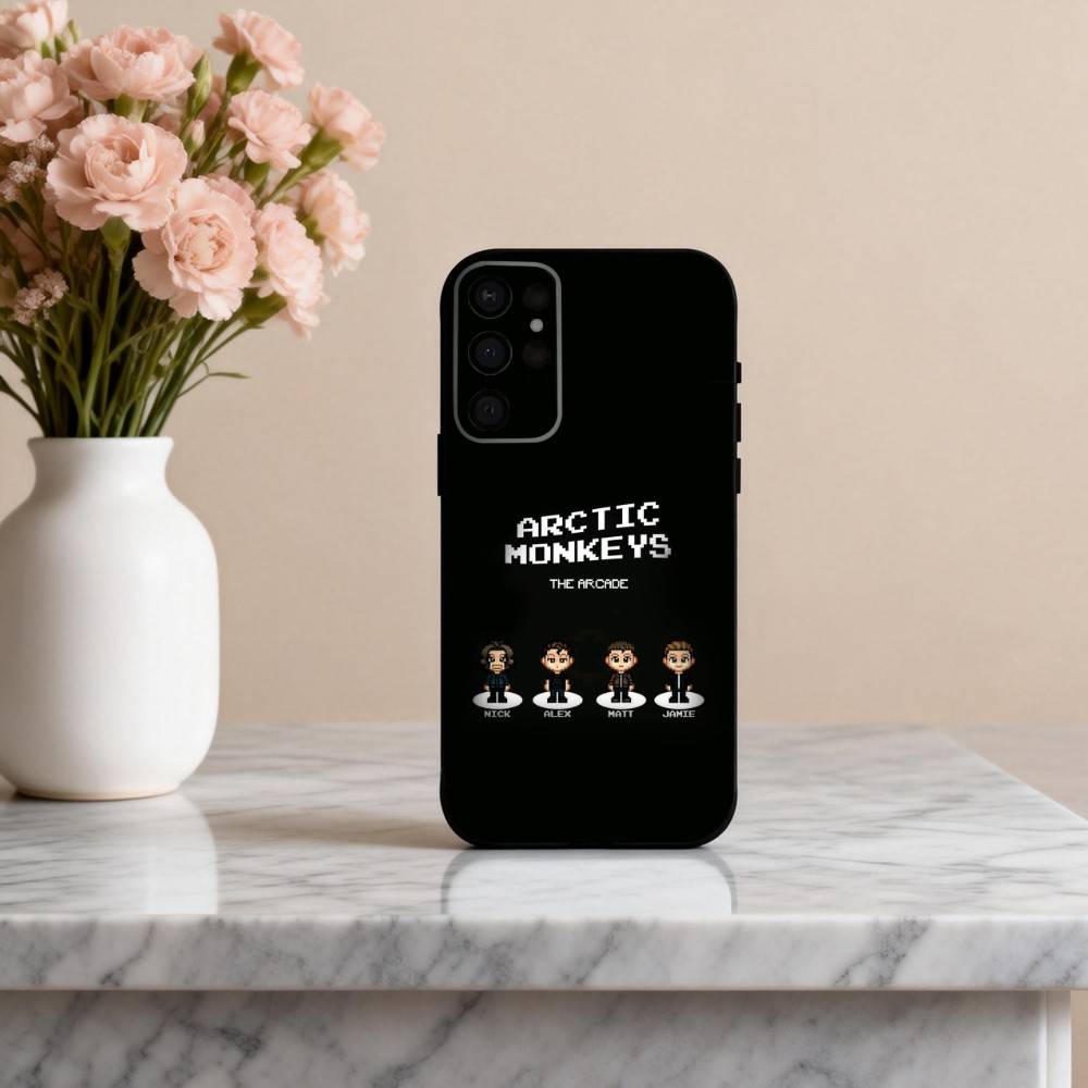 Alternative Arctic Monkeys Band Phone Case For Samsung S25,24,23,22,30,21,10,9,Ultra,Plus,Lite,FE,4,5 G Soft Black Case