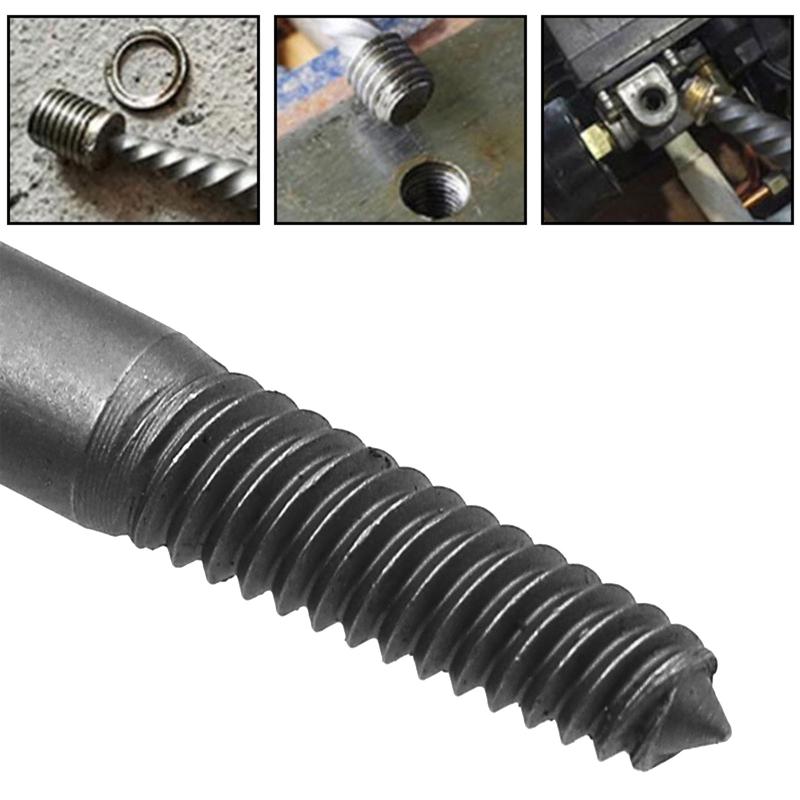 5x/Set Hexagonal Shank Screw Extractor Practical Spiral Flute Bolt Extractor Set Easy out Broken Screwdriver Extractor