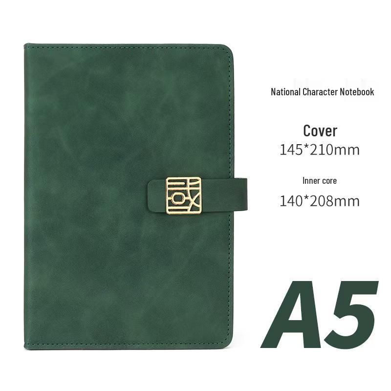 Personalized Soft Leather Diary with Buckle - Elegant Business Gift Notebook