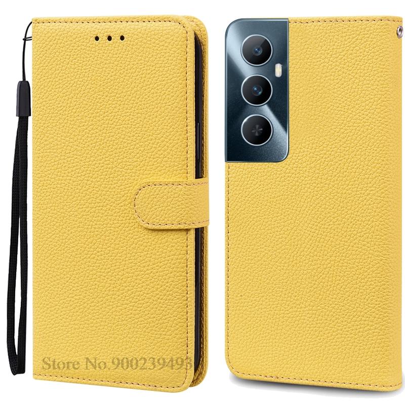 Per Realme C65 Custodia Portafoglio in Pelle con Patta Custodia per Telefono Per Realme C65 4G Coque Fundas Per Oppo Realme C65 Custodia per Telefono