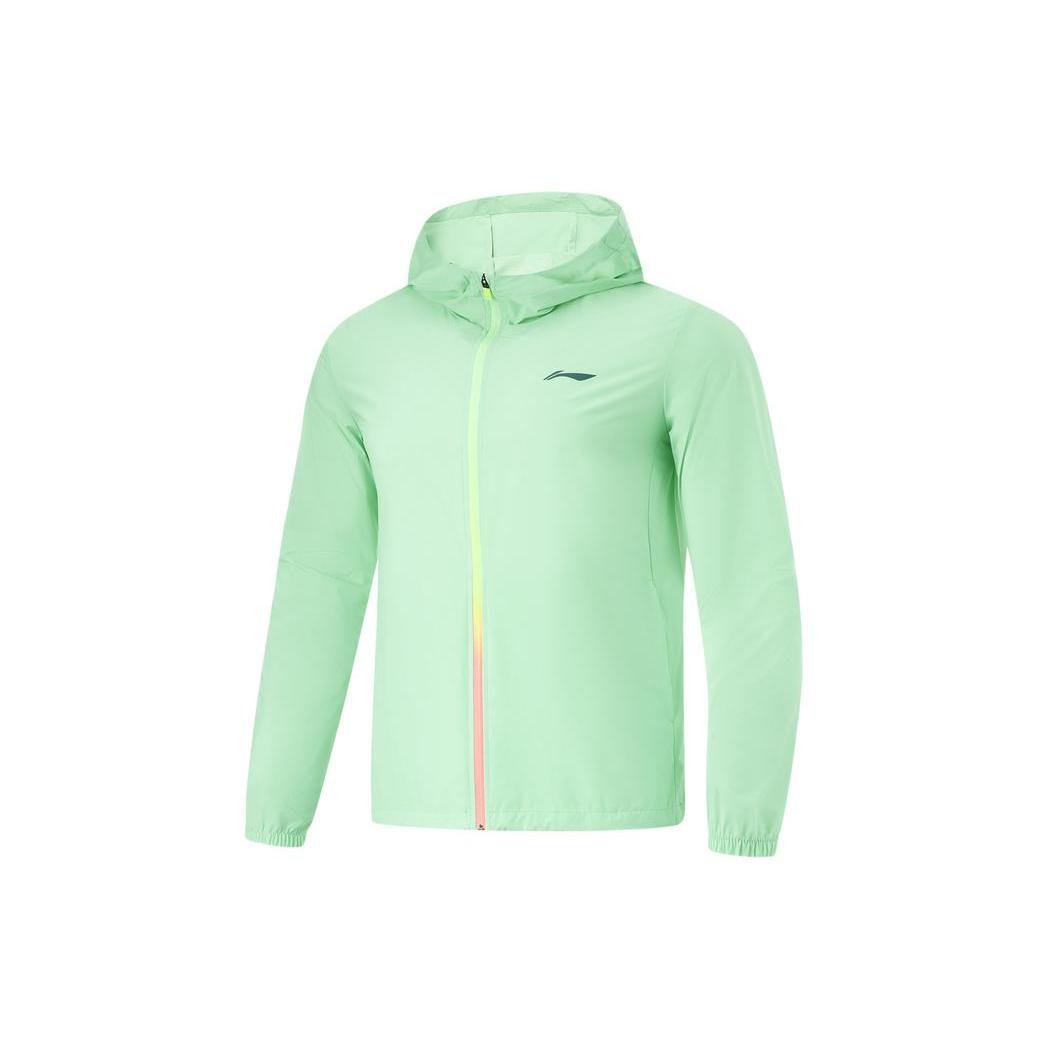 Li Ning Дышащая одежда с защитой от УФ-излучения Мужская Охлаждающая Зеленая AFDU163-4 XL