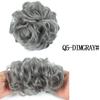 MISS WIG Straight Donut Chignon Hairpieces Synthetic Ombre Elastic Chignon Fluffy Messy Scrunchies Hair Bun for Women