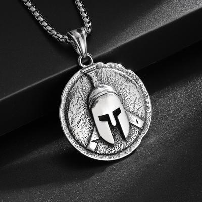 Pop Personality Soldier Hat Styling Hip Hop Accessory Sweater Chain Men's Necklace Goth Retro Pendant Holiday Gift