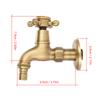 Waschmaschinenhahn G1/2, Vintage Massiv Messing Einhebelmischer für Waschmaschine Wandmontage Wasserhahn