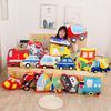 Children Car Pillow Cushion Plush Toy Helicopter Train Fire Truck Doll Ragdoll Boy Girl