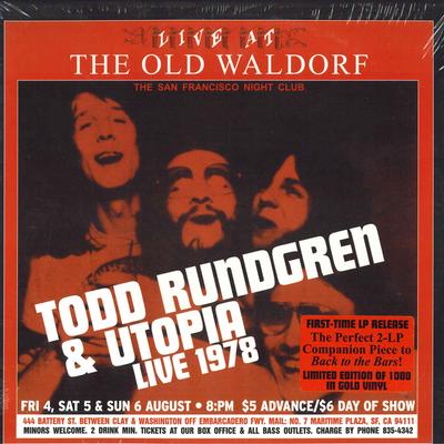 LP Record TODD RUNDGREN & UTOPIA - Live At The Old Waldorf RGM0505 Real Gone Music 2016 US Rock