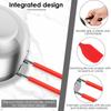 2Pcs Double Boiler Pot Set 480ml Chocolate Melting Pot Stainless Steel Cheese Butter Melting Pots with Silicone Spatula for Home