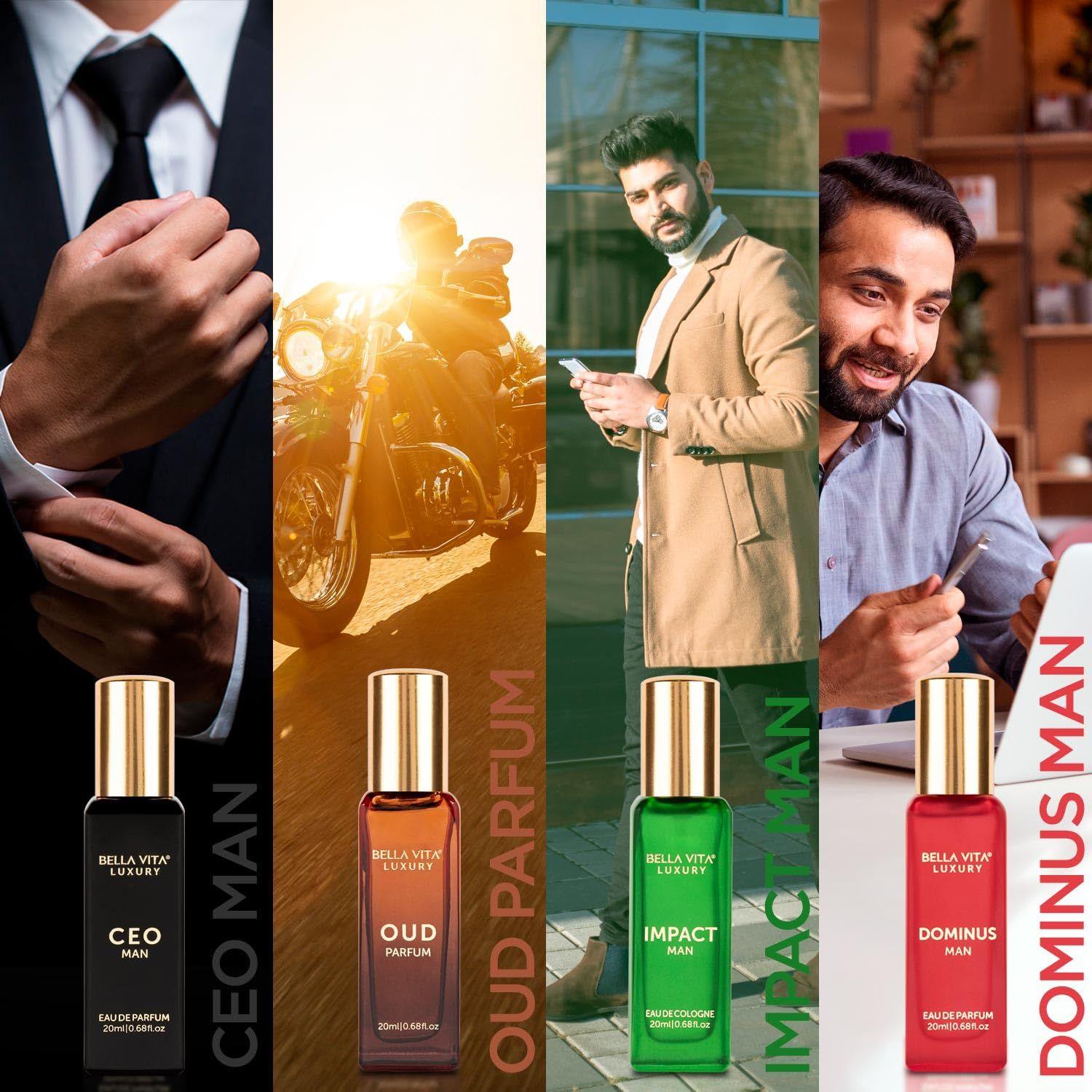 

Подарочный набор духов Bella Vita Luxury Man 4x20 мл для мужчин с Dominus, Oud