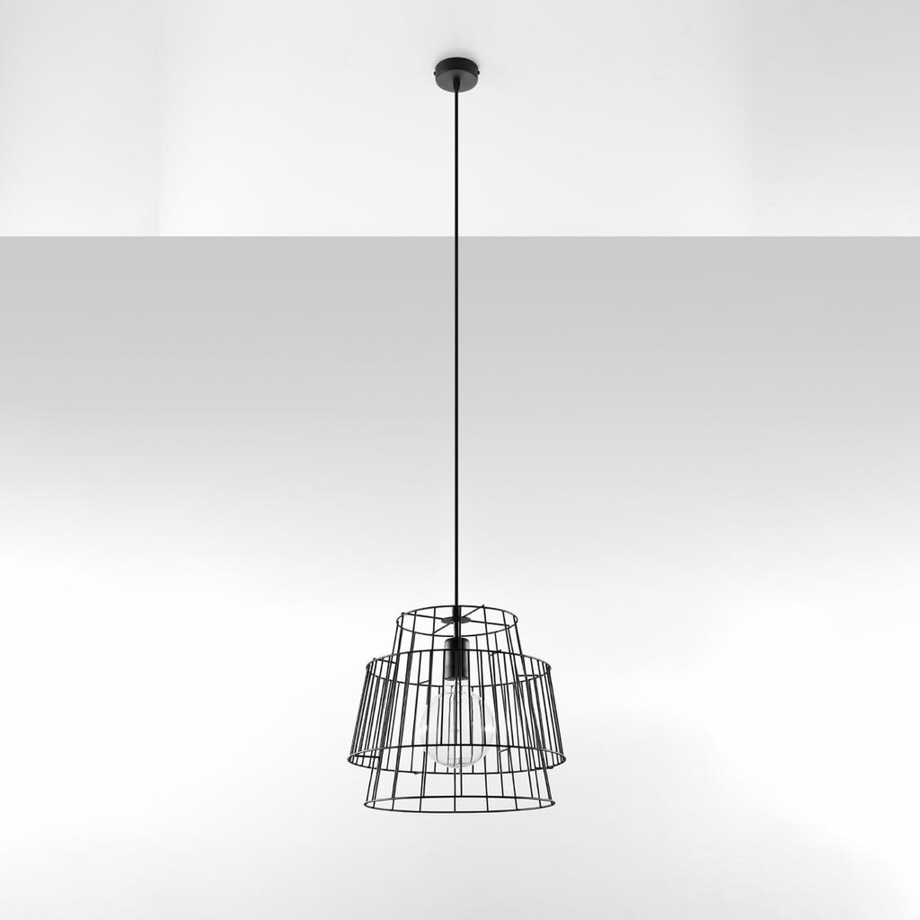 Gate hanging lamp black
