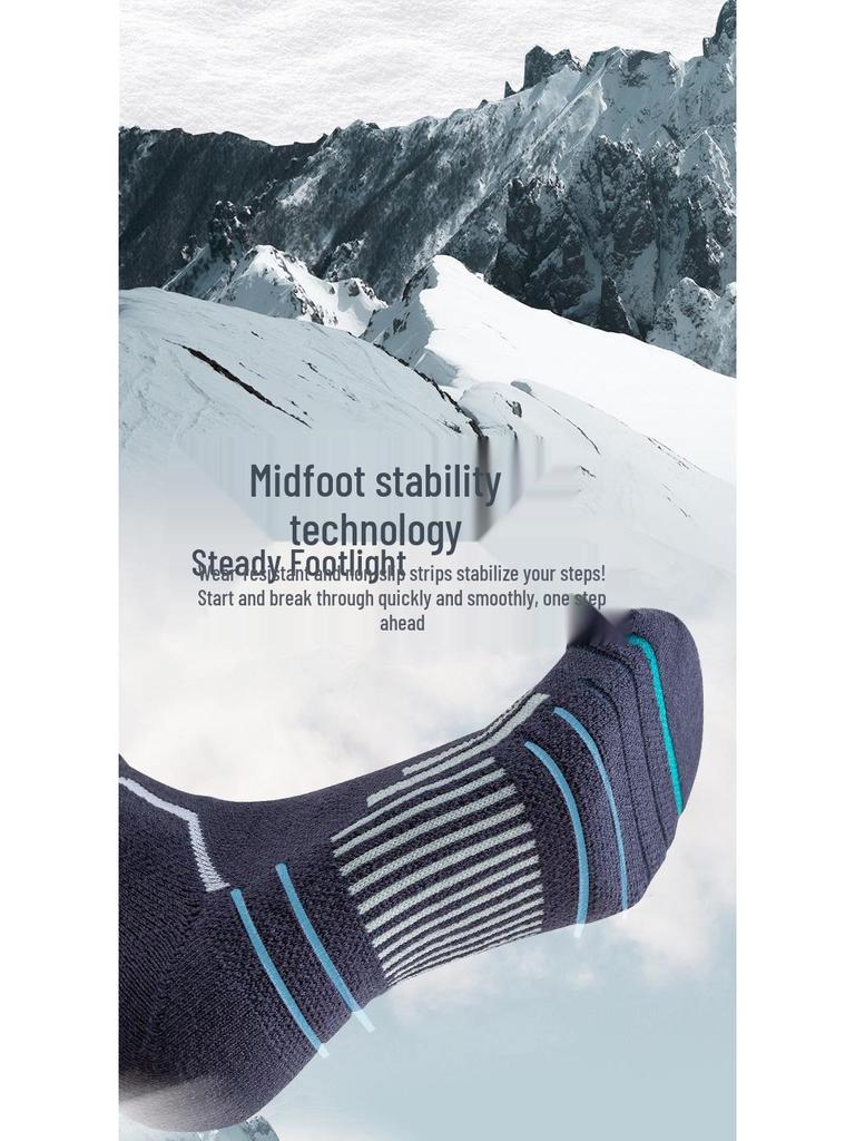 Sport'sHouse Men's Thick Wool High Tube Ski Socks with Terry Bottom