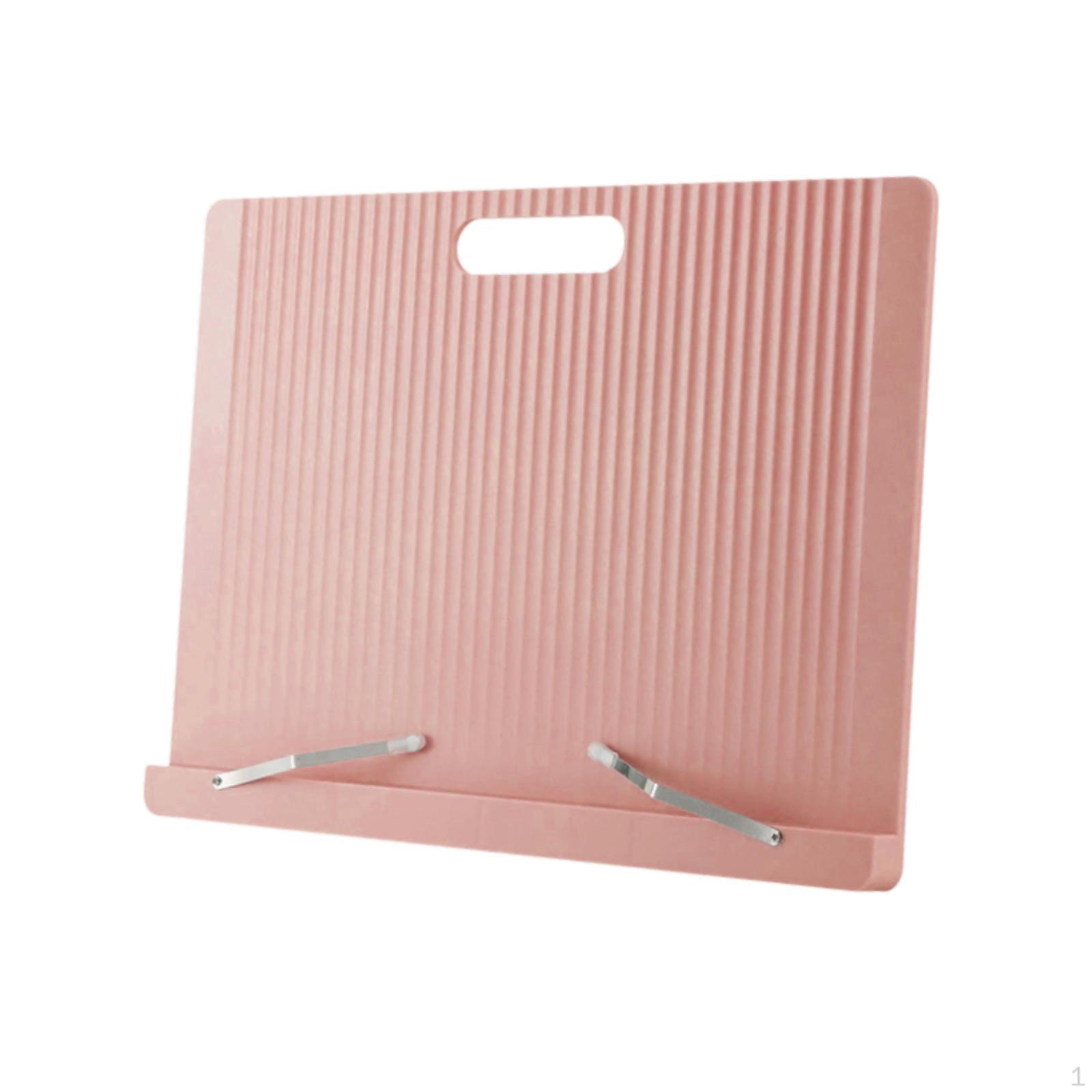 

Подставка для книг Нескользящая прочная 5-угольная регулируемая стойка для рецептов Офис Школа розовый