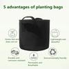 Felt Plant Grow Bags Reusable Garden Vegetables Planter Flower Herb Planting Pots Fabric Seedling Flower Nursery Bag