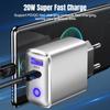 20W USB Travel Charger USB C Type C Fast Charging EU US Plug Quick Phone Charger Adapter For iPhone Samsung Xiaomi  QC3.0