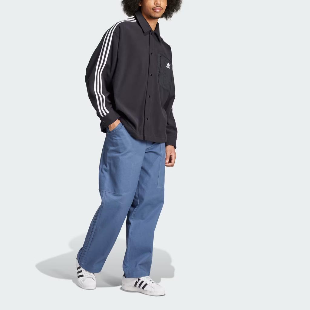 adidas Adicolor Polar Fleece Shirt Black Men Streetwear IZ1834