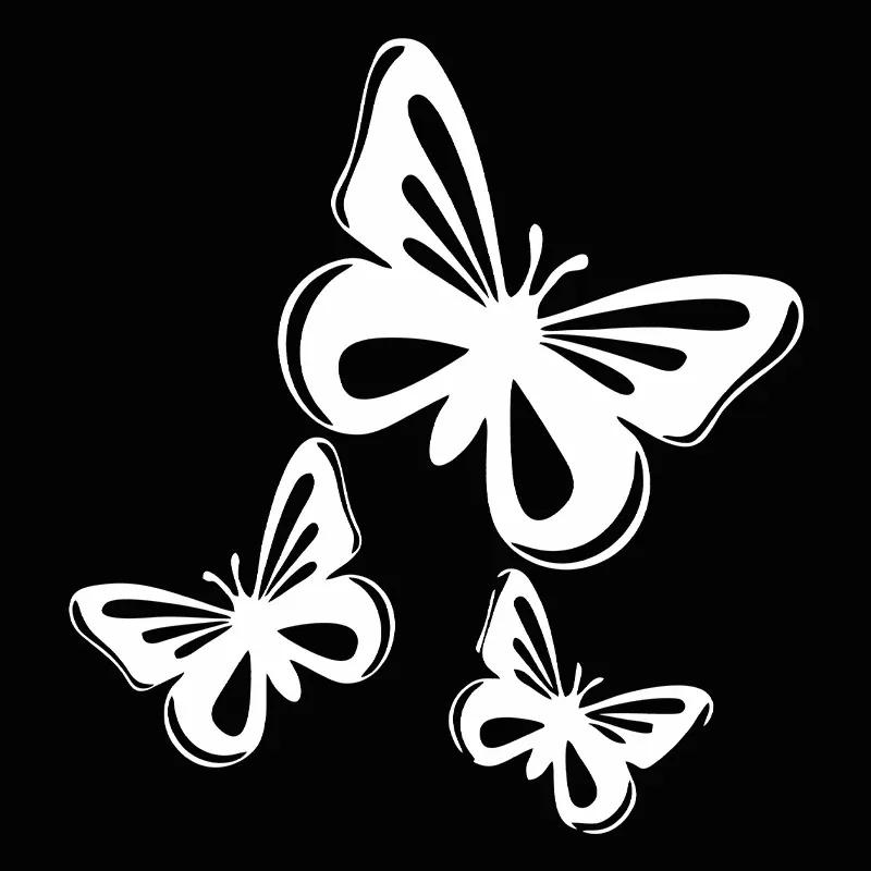 

LYKX Car Stickers Butterfly Vinly Sticker for Auto Car Accessories Styling Butterfly Decals Car Decoration Accessories Decal 13CM X 12CM белый