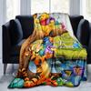 1pc,Winnie the Pooh and Friends Honey Pot Blanket Cozy Throw for Home Decor, Couch Cover, Outdoor Use, Travel