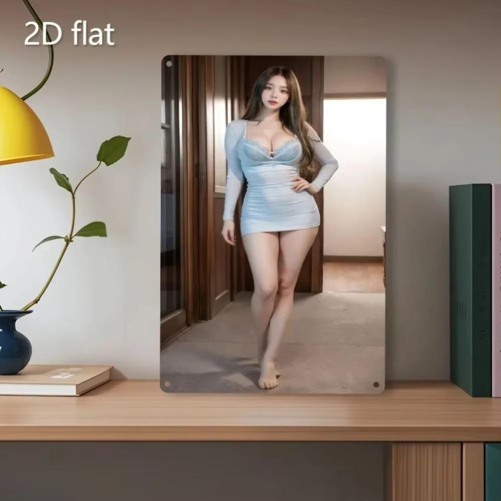 Vintage Metal Wall Decor Weatherproof Iron Art Plaque 20x30cm белый