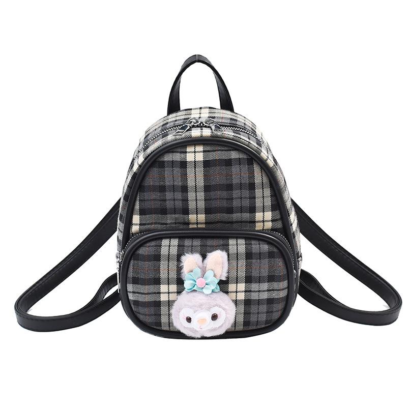

Bag Female Cute Handbag New Canvas Small Backpack Backpack чёрный