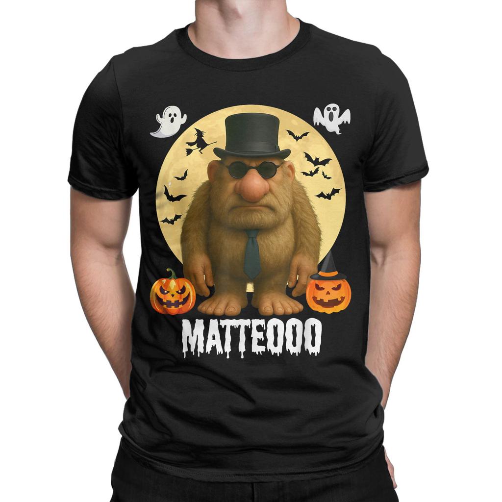 Matteo Mateo Matteooo Italienischer Hirnfäule Meme Halloween T-Shirt Für Mann Sommer T-Shirts Rundhals Harajuku T-Shirt Kleidung