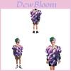 Grape Costume Plush Fruit Party Cosplay For Adults And Kids Fun Stagewear