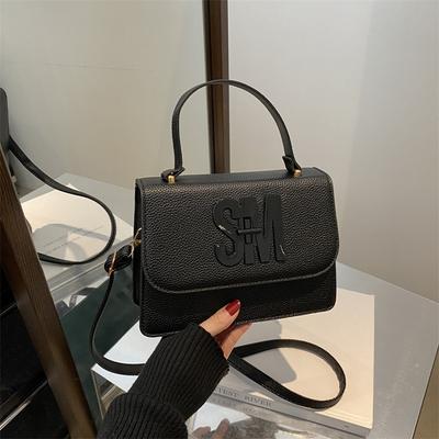 2025 New Solid Color Simple Atmosphere Small Square Bag Large Capacity Casual Handbag Messenger Bag
