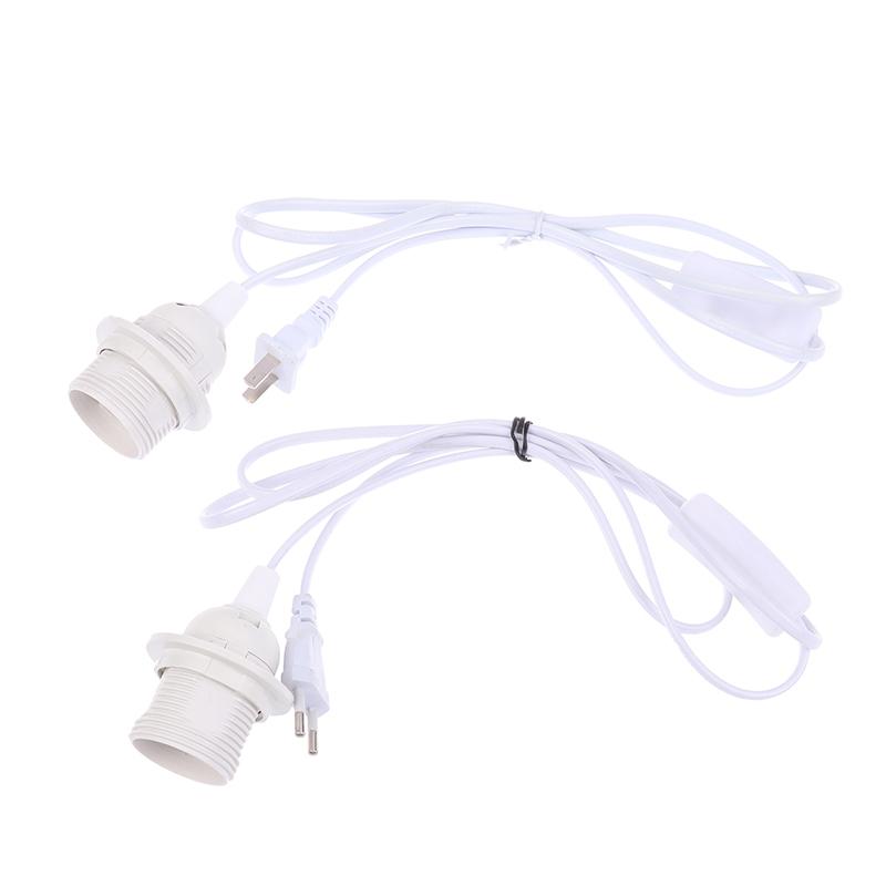 1,8M EU/US Zástrčka E27 Plné závity Patice žárovky Držák Napájecí kabel Závěsné svítidlo LED Svítidlo Zásuvka Kabel Adaptéry S vypínačem
