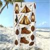 Whimsical Wizardry Beach Towel, Microfiber Sand Free Quick Dry, Magical Potion & Spell Print, Soft Absorbent for Summer & Pool