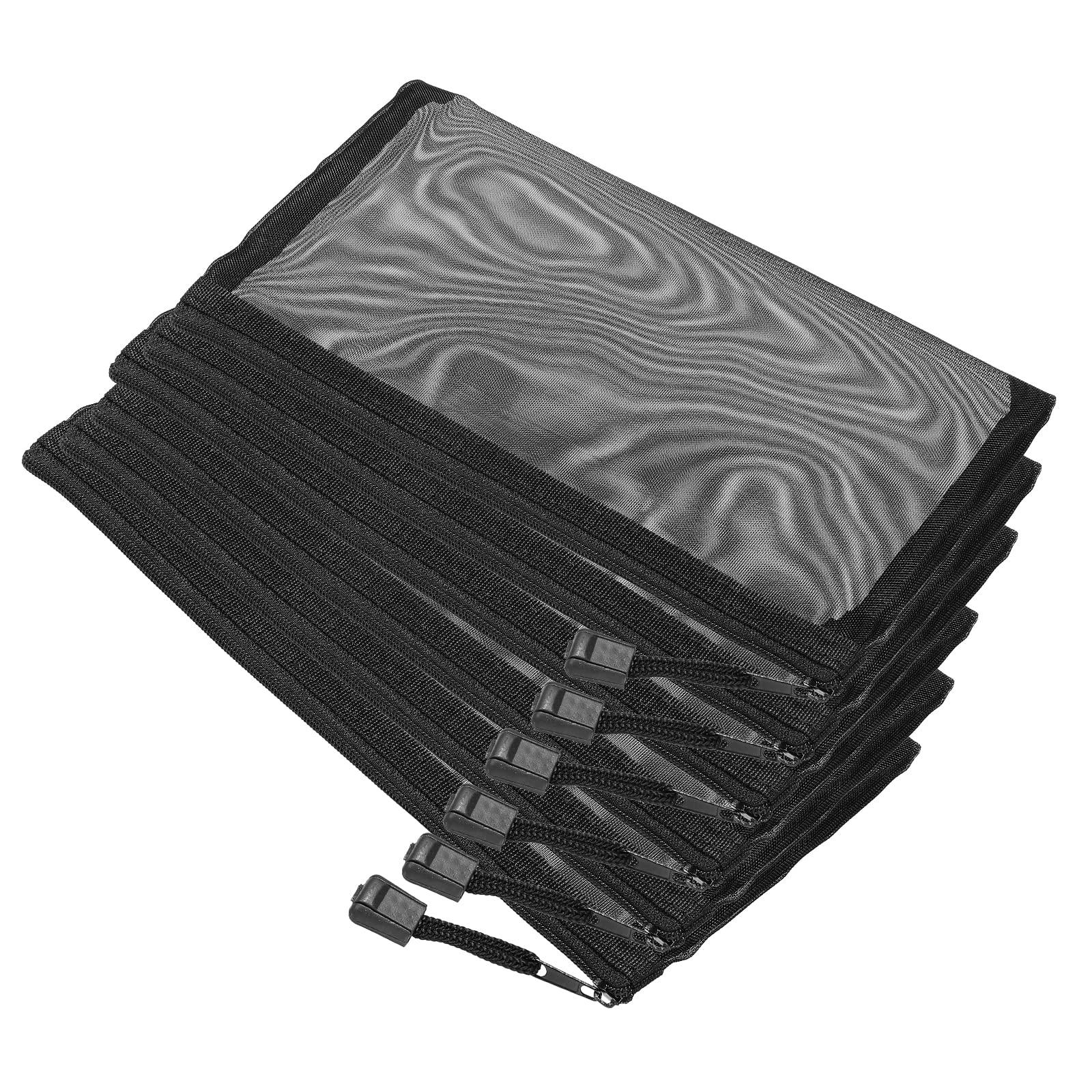 

YOKIVE Сетчатый B6 Нейлоновый Карандаш на Молнии Дорожная Косметичка для Домашнего Использования Набор из 6 Сумка, Чехол, Органайзер, (черный),