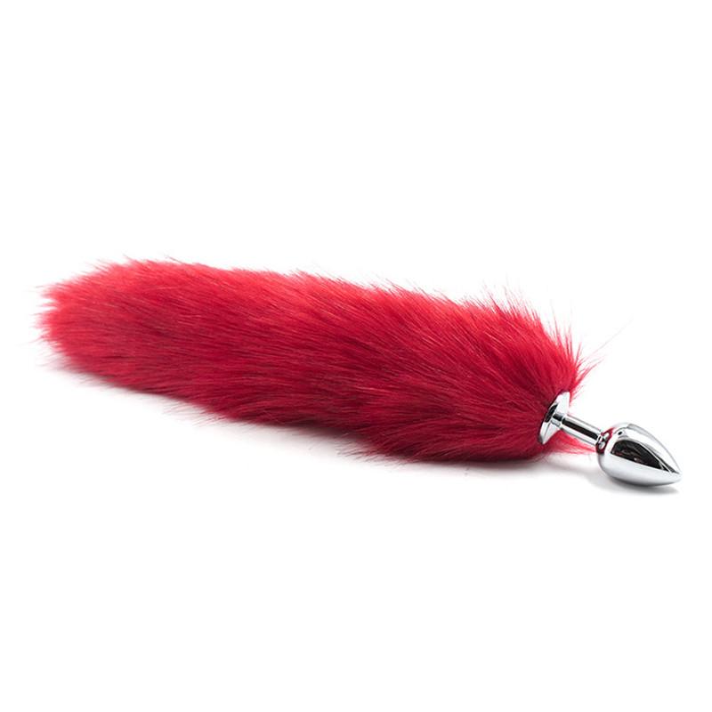 Silica Gel Anal Plug Fox Tail Anal Leker Erotisk Anus Toy Butt Plug Sexleketøy for kvinner og menn Sexy Butt Plug Voksen