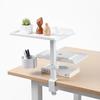 Desk Desk Storage Tray Arm 330mm X with Cup Audio Interface Desk Small Item Suitable for Steel No Drilling Easy White Shelf, Stand, 220mm, 2-Tier,