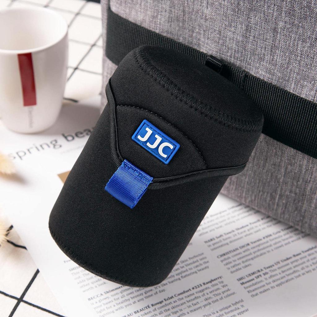 JJC Mirrorless Camera Lens for Sigma Sigma 16mm Sigma 70mm Tamron Nikon Z DX and Other Lenses x 78 x 118mm in Neoprene with Carabiner Case/Pouch