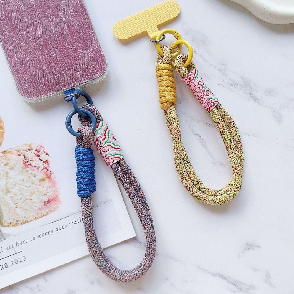 Handwoven Mobile Phone Lanyard Braided Phone Wrist Straps Universal Anti-lost Rope