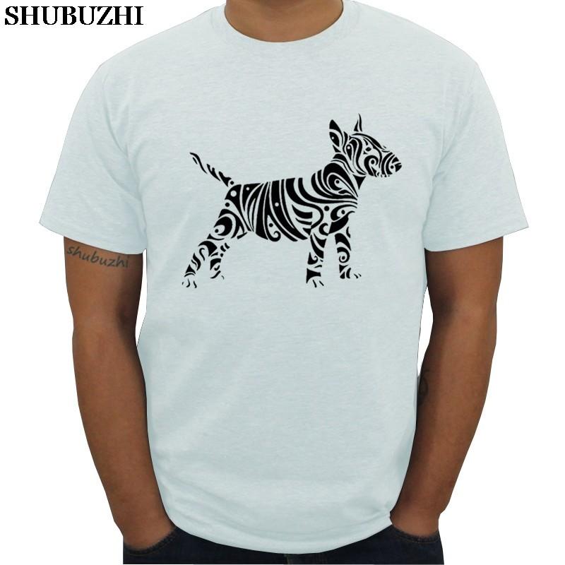 

Bull Terrier men tshirt cotton summer luxury brand oneck t shirt casual tees and tops big size homme sbz5676 S